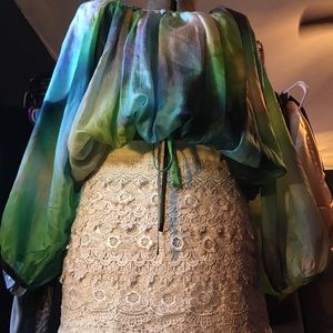 Amazingly vibrant multi colored blouse